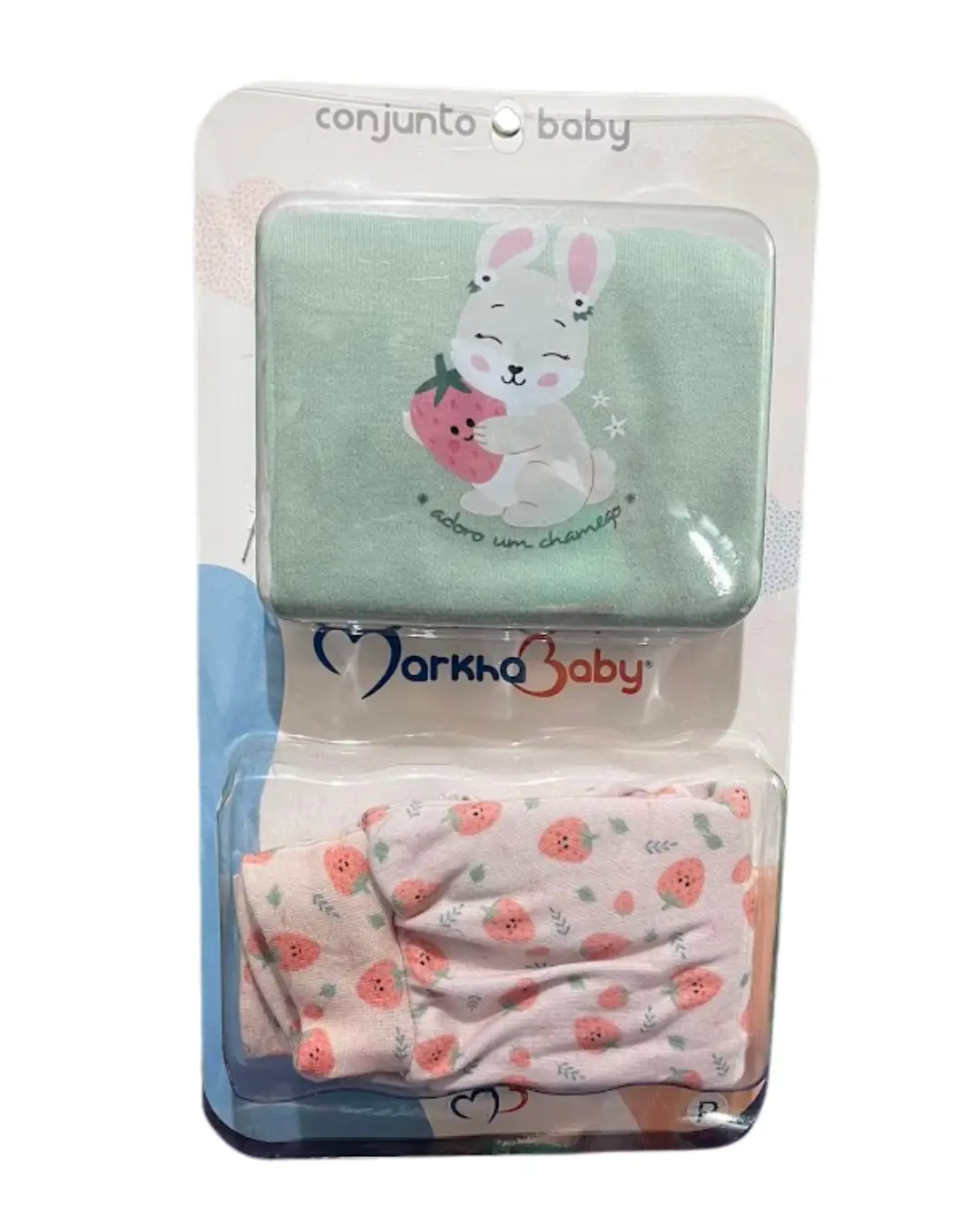 KIT BODY COM CALCA COELHINHA CHAMEGO CORES VERDE, ROSA E LARANJA